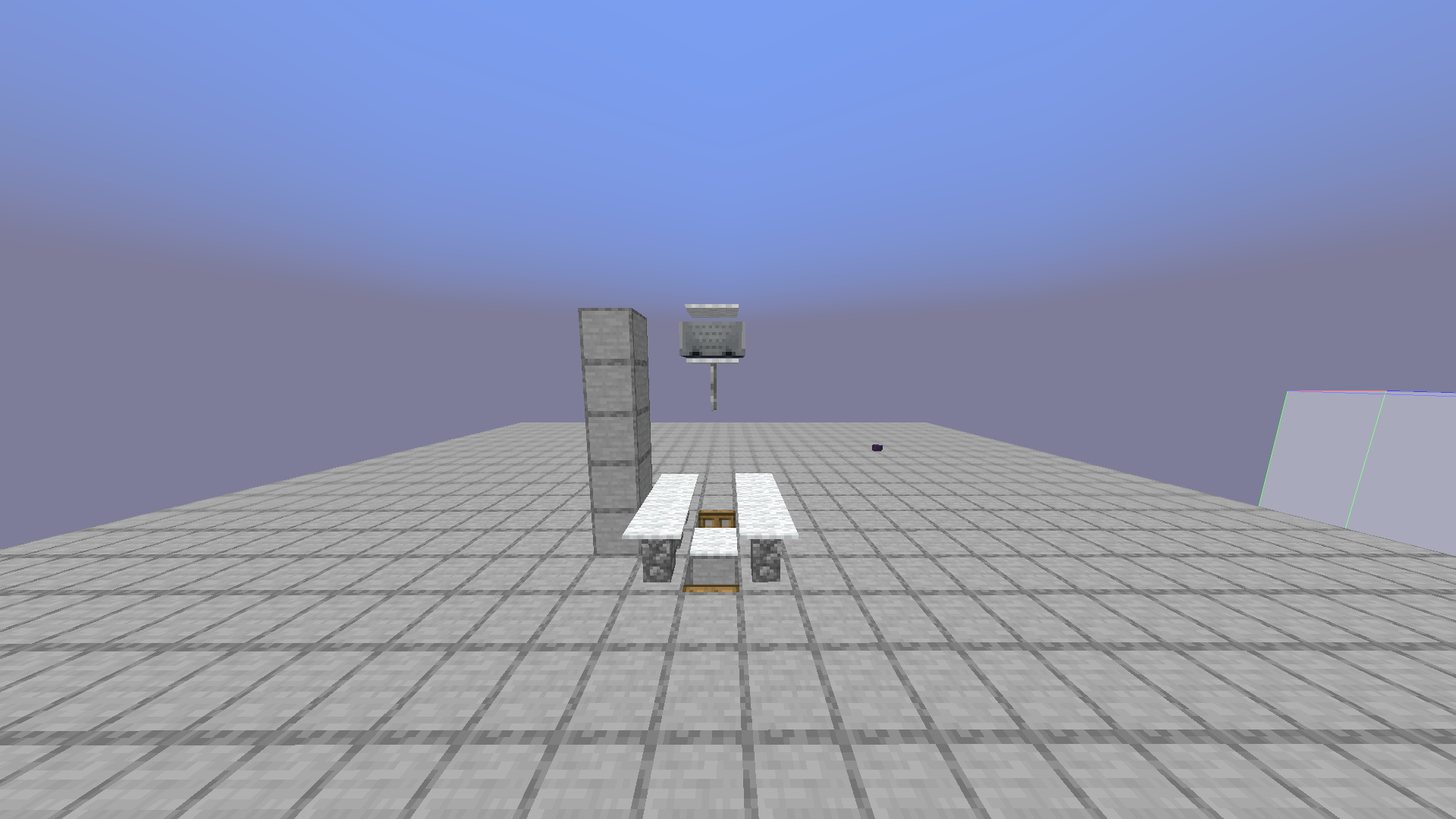The blocks on the side should help see how high up the Minecart has to be.